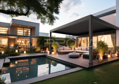 PRODA New Line 3 x 5 x 2.7 m Fali pergola