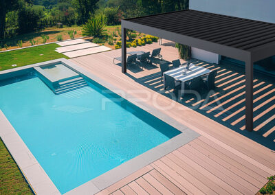 PRODA New Line 4 x 6 x 2.7m Fali pergola